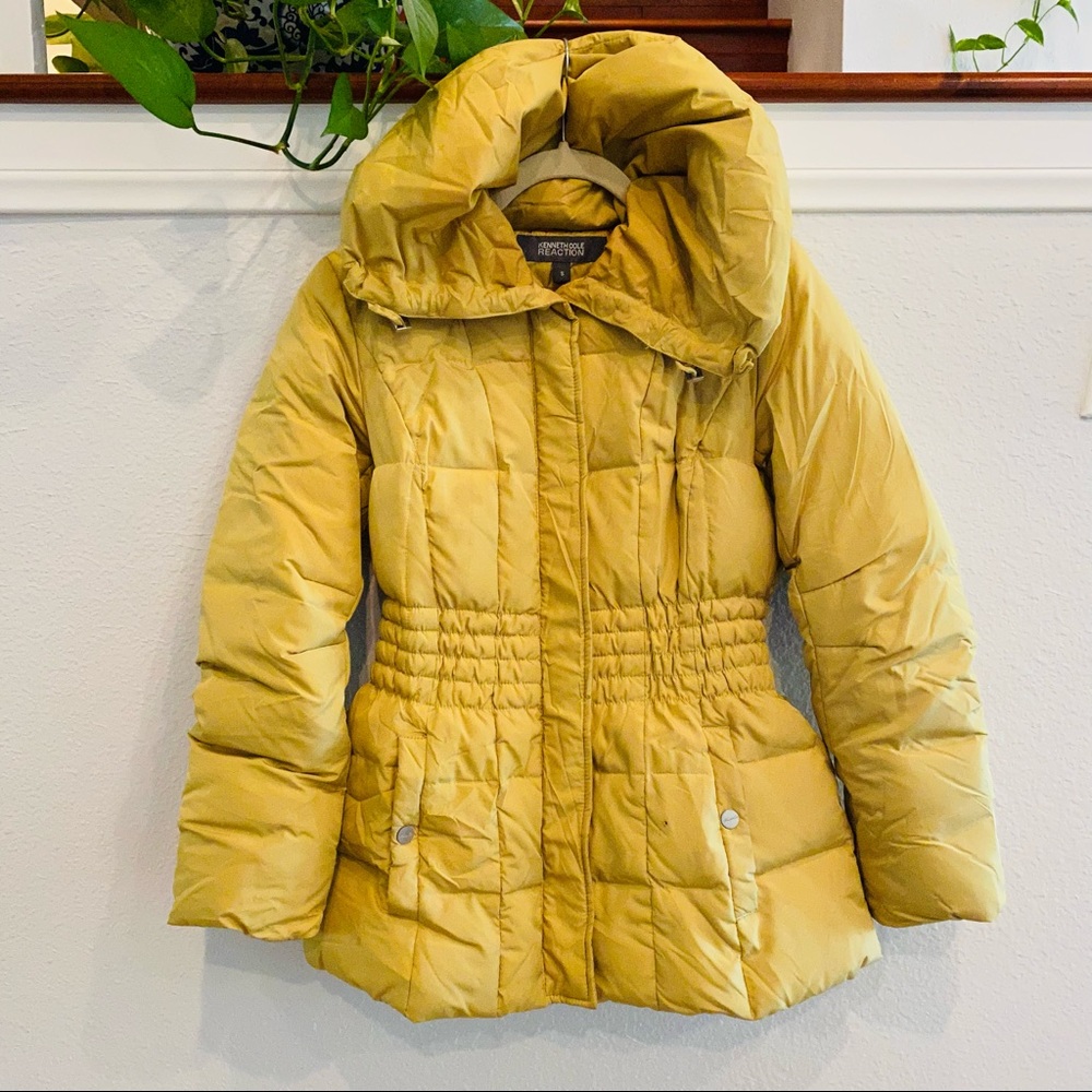 SOLD Kenneth Cole Bright Yellow Down Puffer Jacket